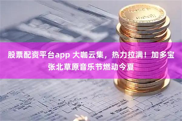 股票配资平台app 大咖云集，热力拉满！加多宝张北草原音乐节燃动今夏